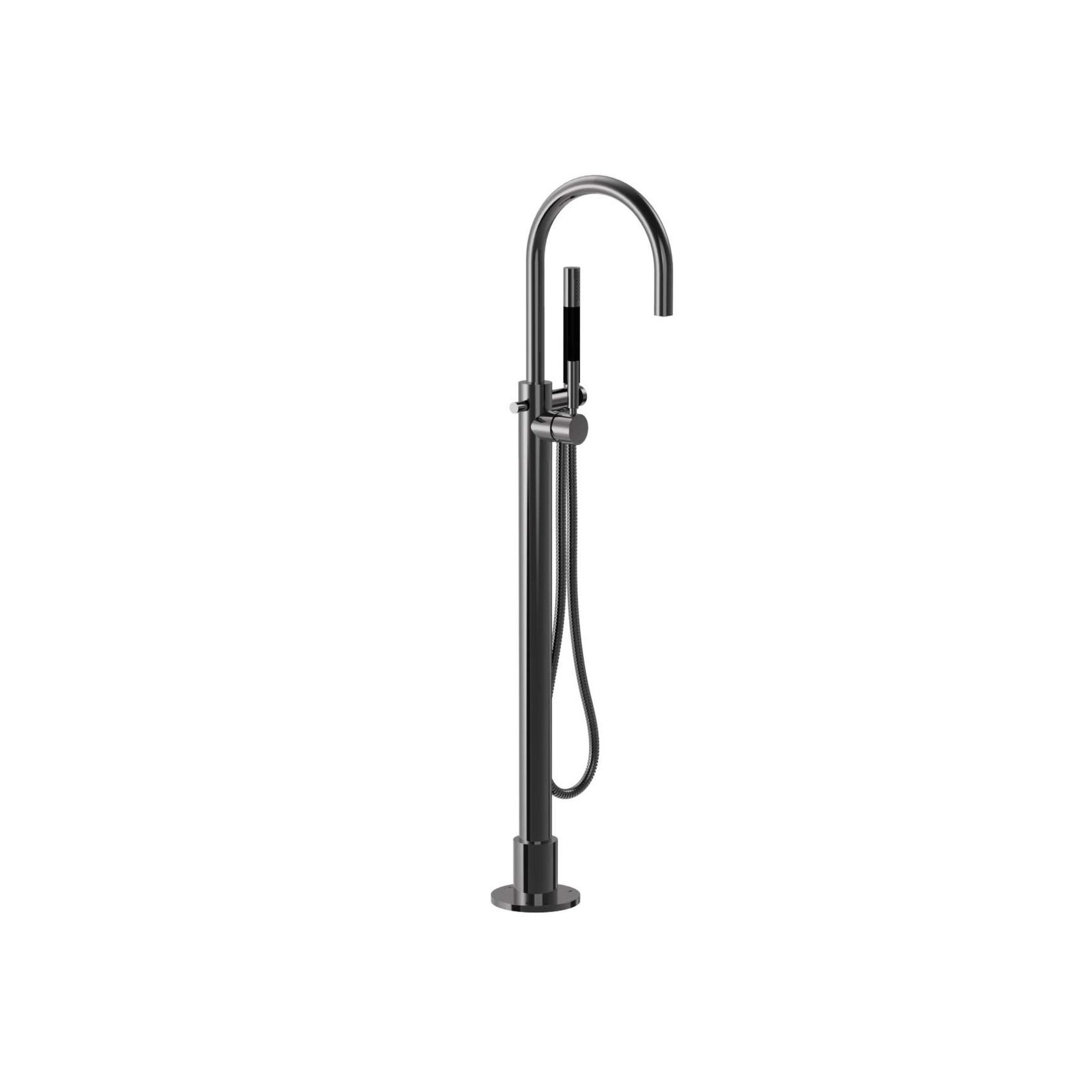 Buddy Pro Round Floor Mount Bath Filler With Handshower gallery detail image