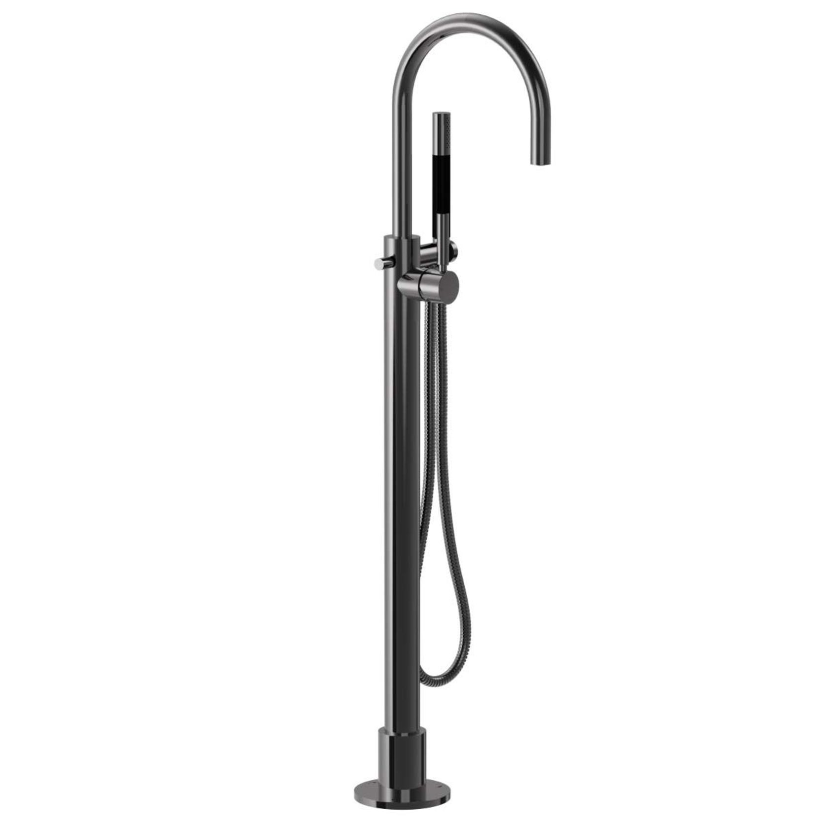 Buddy Pro Round Floor Mount Bath Filler With Handshower gallery detail image