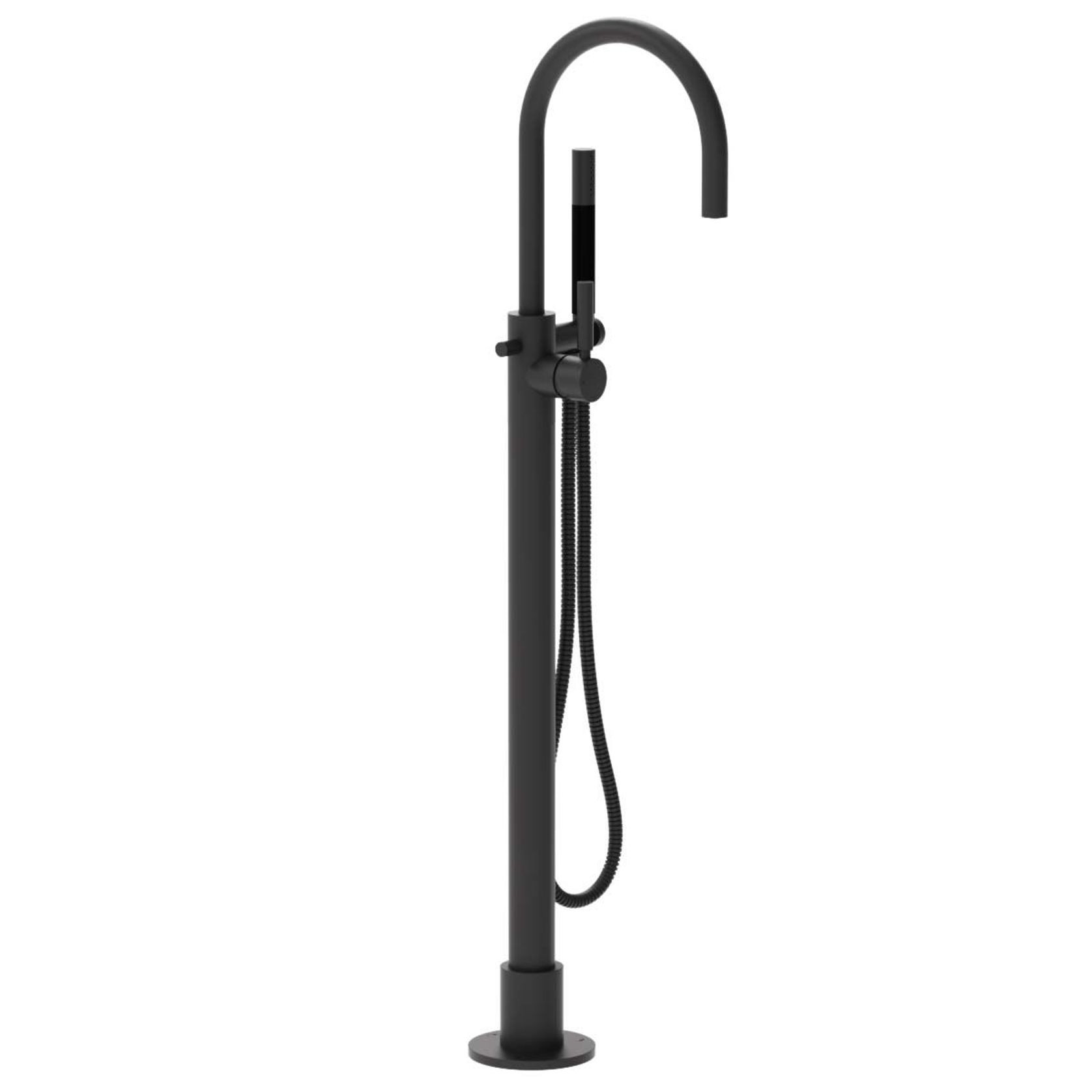 Buddy Pro Round Floor Mount Bath Filler With Handshower gallery detail image