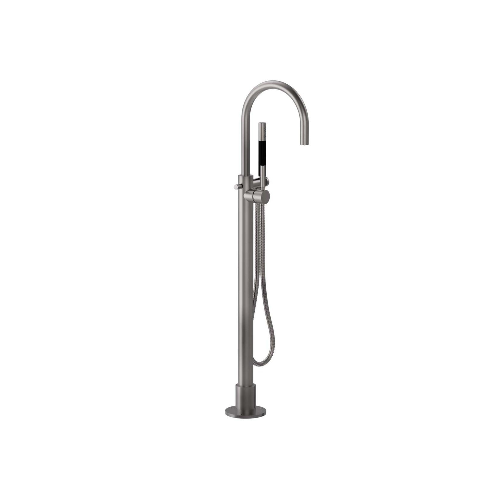 Buddy Pro Round Floor Mount Bath Filler With Handshower gallery detail image