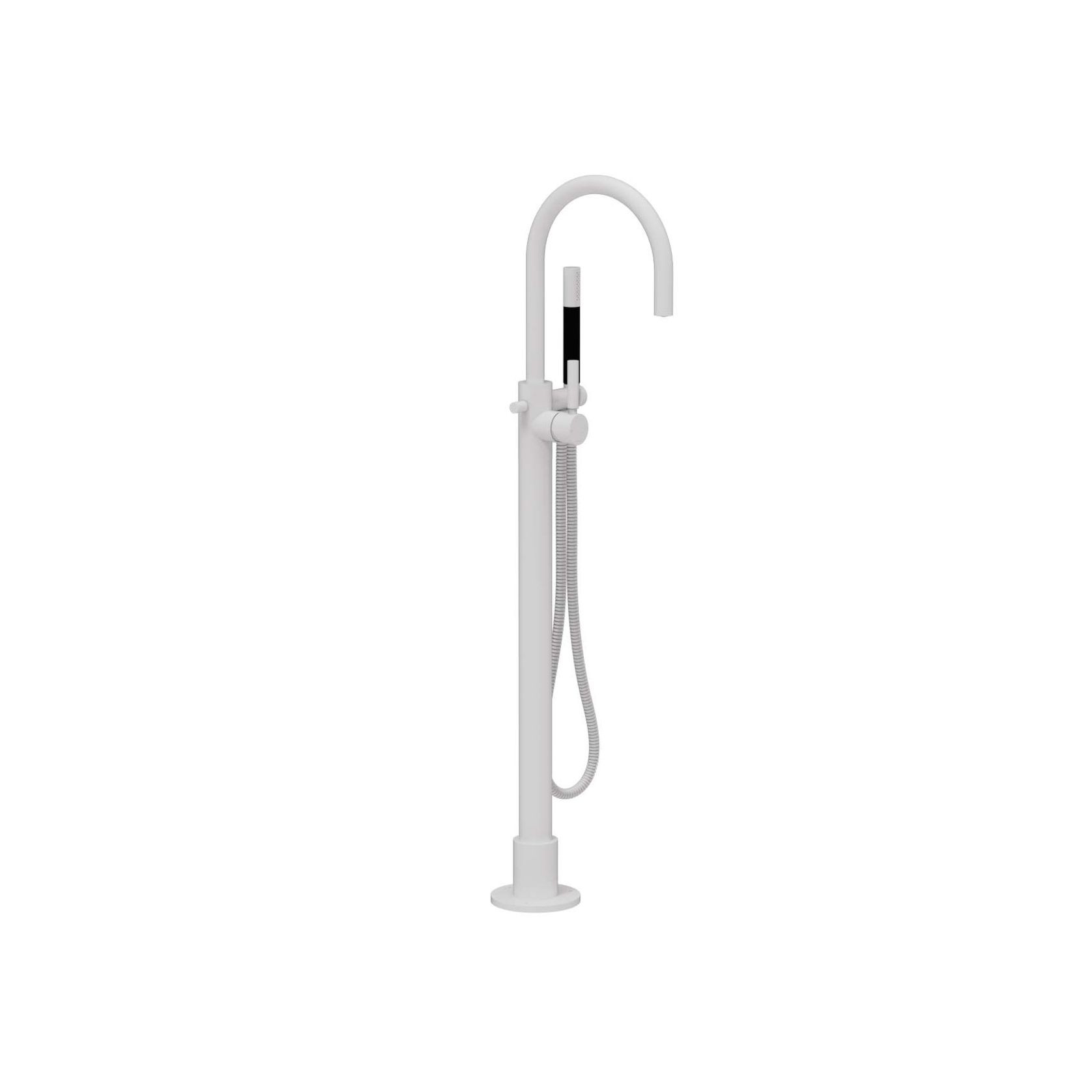 Buddy Pro Round Floor Mount Bath Filler With Handshower gallery detail image