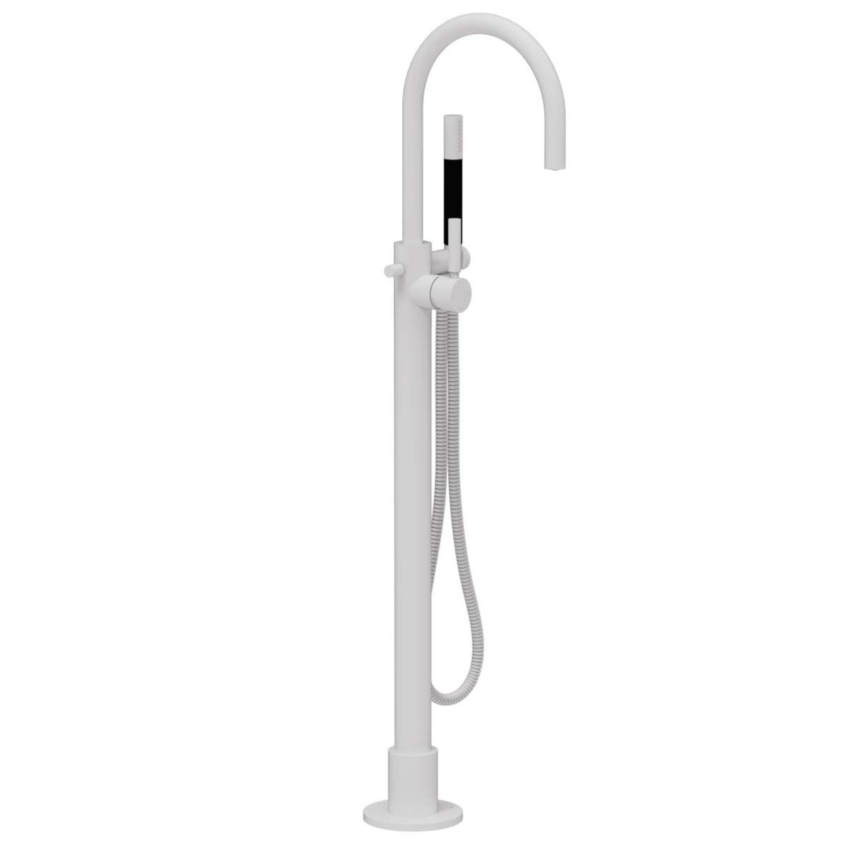 Buddy Pro Round Floor Mount Bath Filler With Handshower gallery detail image
