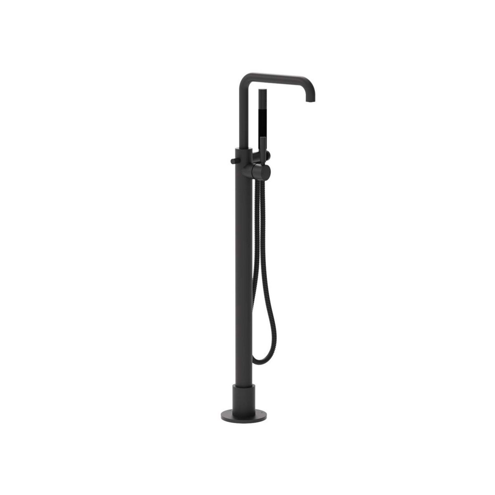 Buddy Pro Square Floor Mount Bath Filler W Handshower gallery detail image