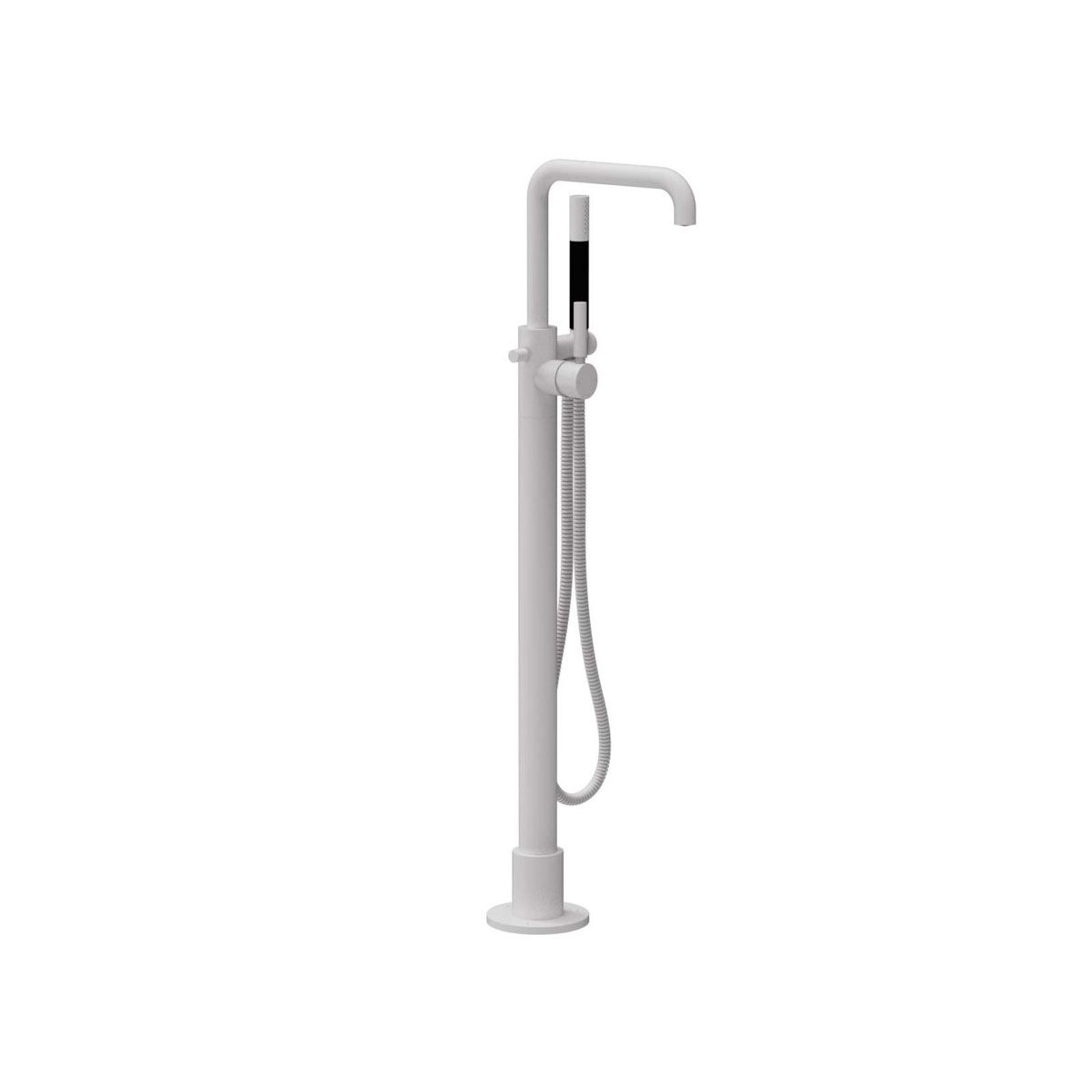 Buddy Pro Square Floor Mount Bath Filler W Handshower gallery detail image