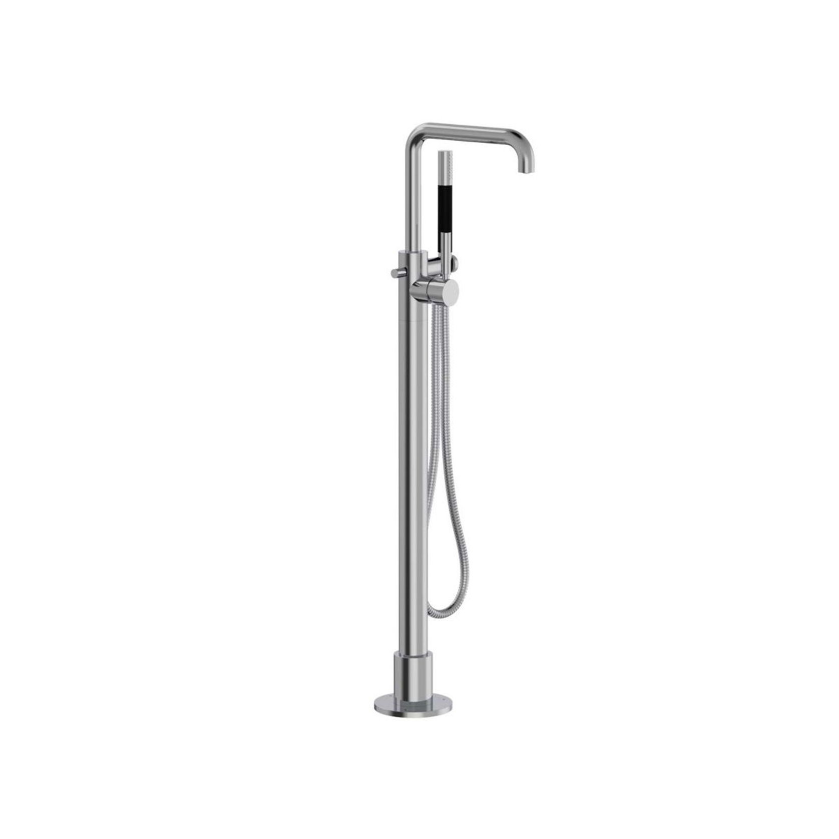 Buddy Pro Square Floor Mount Bath Filler W Handshower gallery detail image