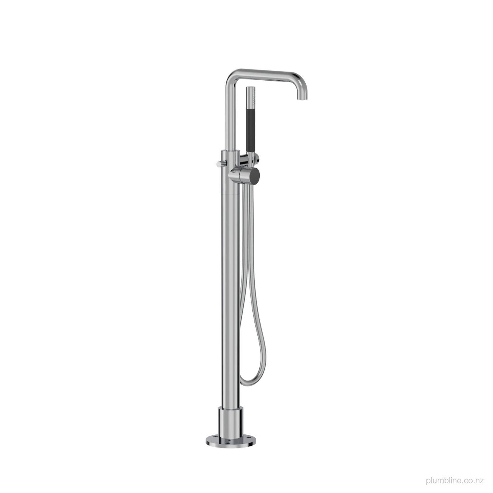 Buddy Square Floor Mount Bath Filler With Handshower gallery detail image