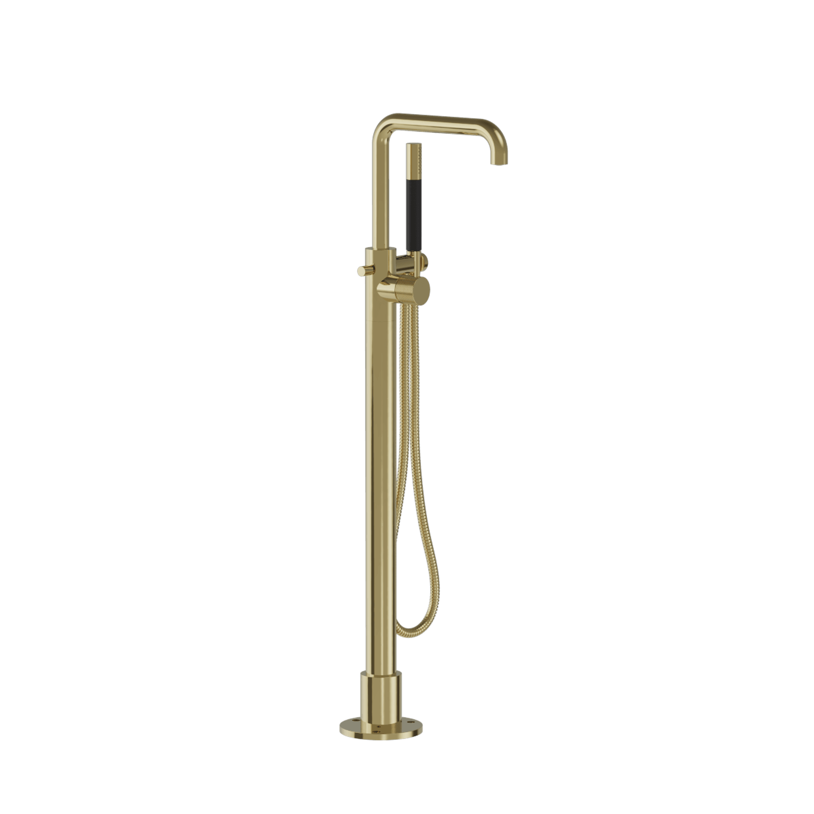 Buddy X Square Floor Mount Bath Filler With Handshower gallery detail image