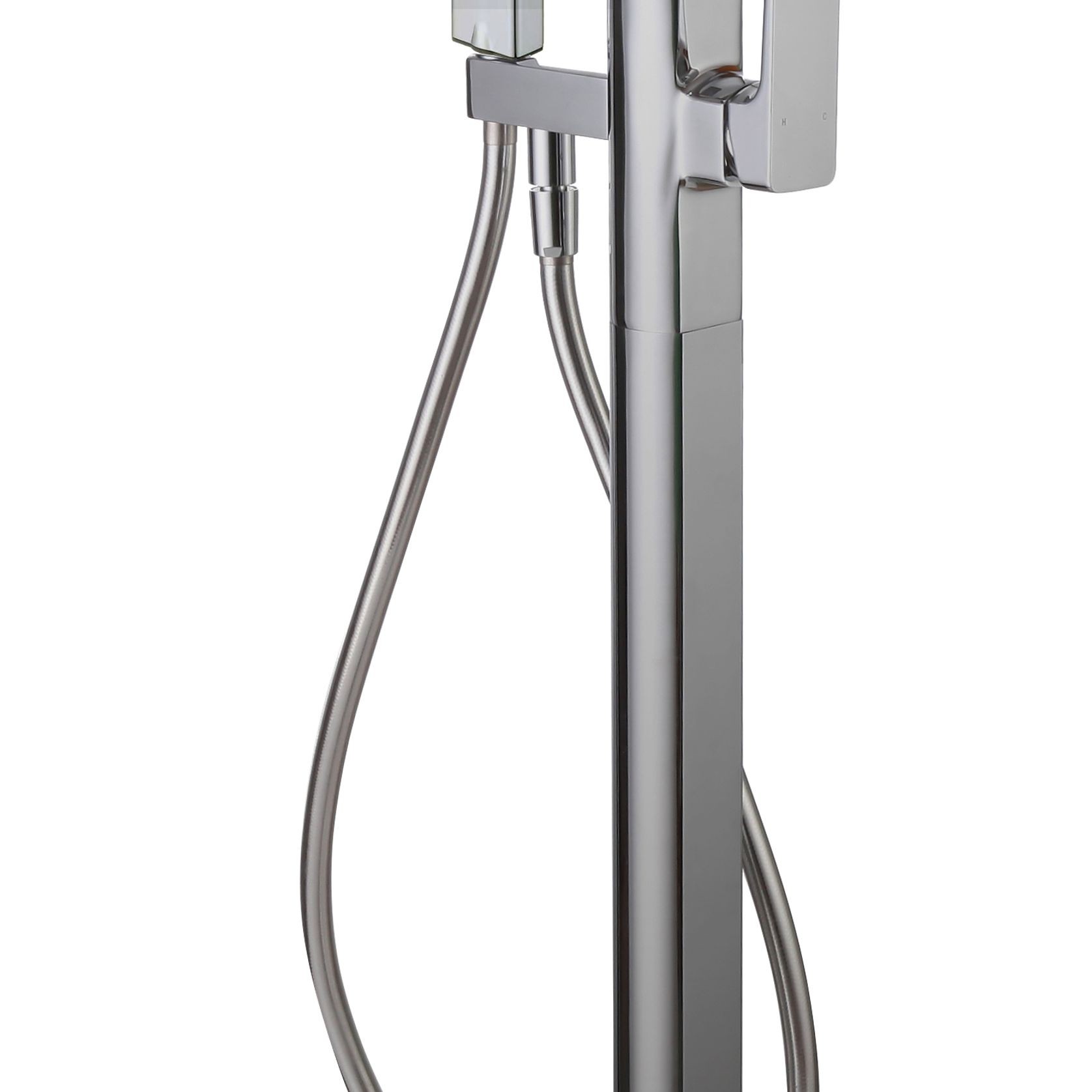 Como Floor Mount Bath Filler & Handshower gallery detail image