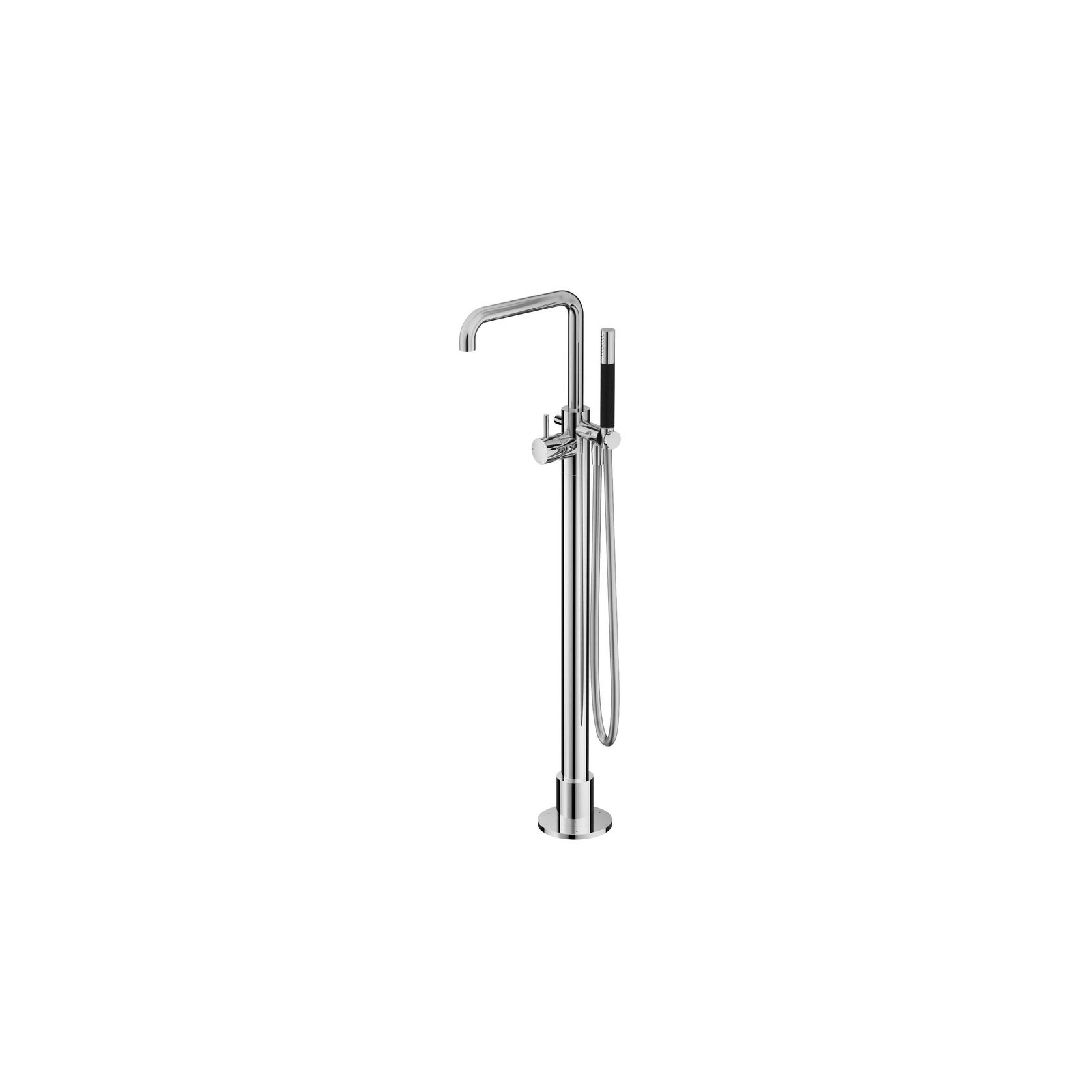 Buddy Square Floor Mount Bath Filler With Handshower gallery detail image