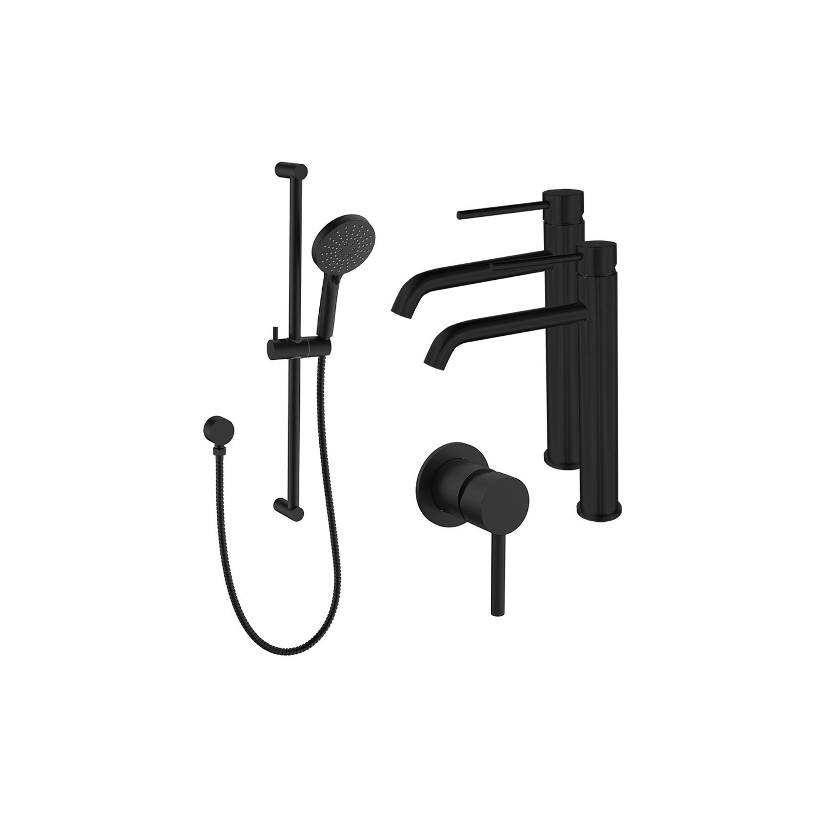 Evoke High-Rise Double Basin Tapware Bundle gallery detail image