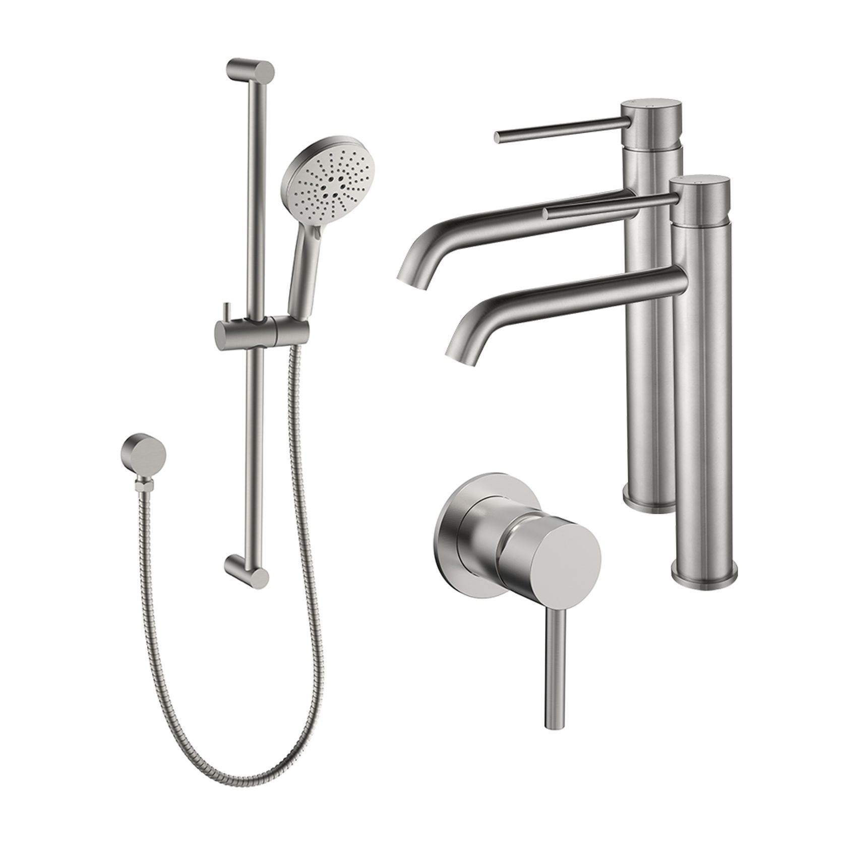 Evoke High-Rise Double Basin Tapware Bundle gallery detail image