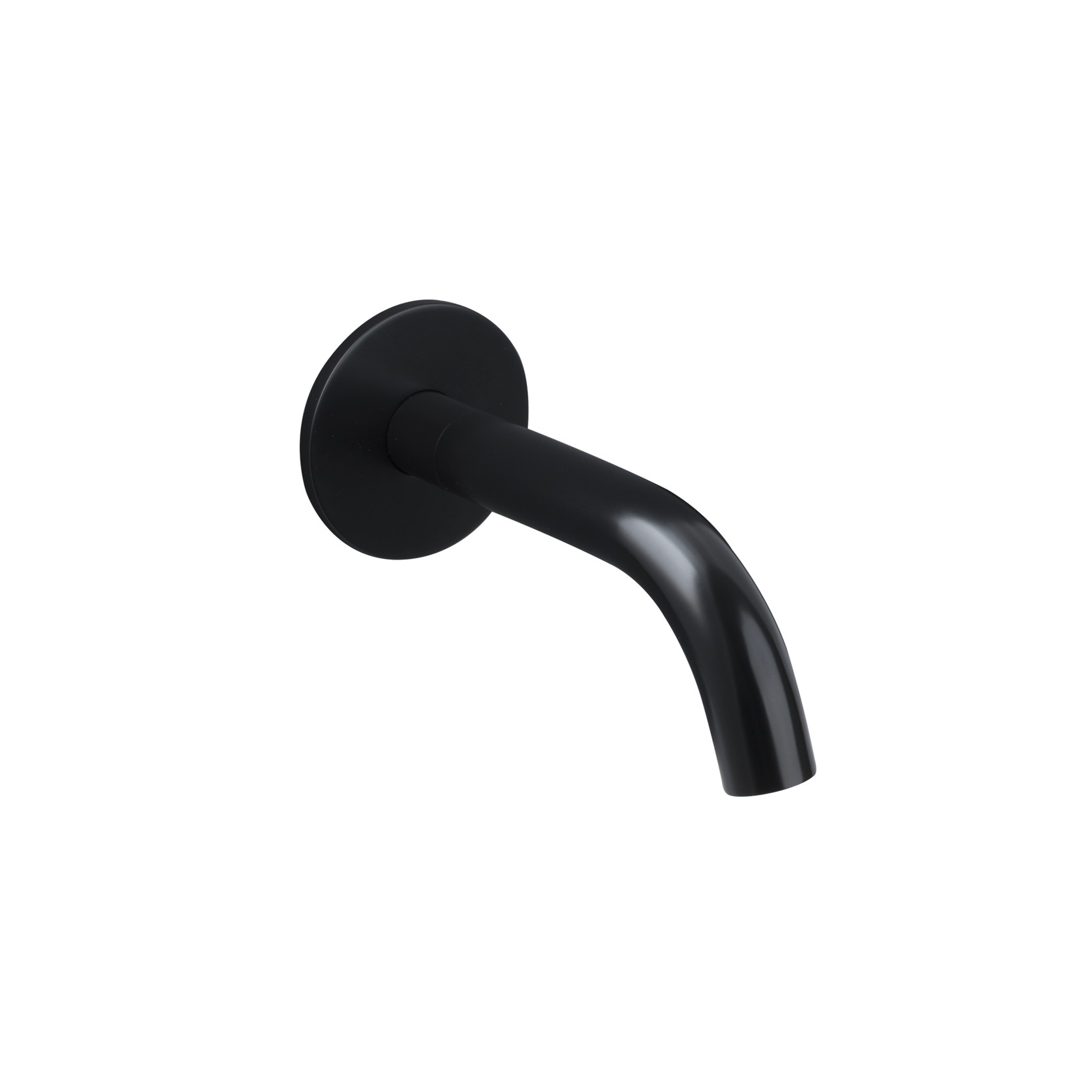 Carbon Wall Mounted Short Bath Spout Satin Black gallery detail image