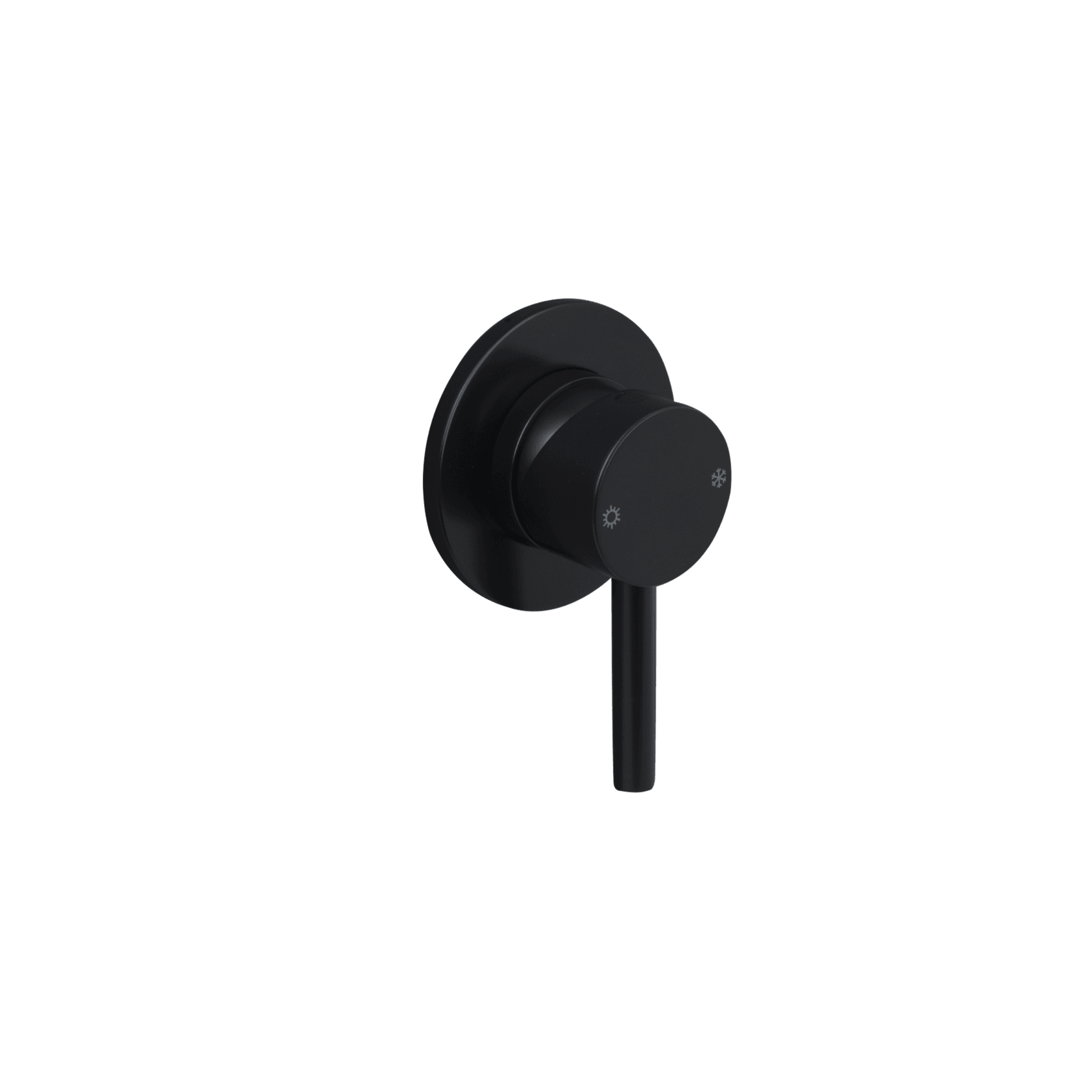 Carbon Round Shower/Bath Mixer Satin Black gallery detail image