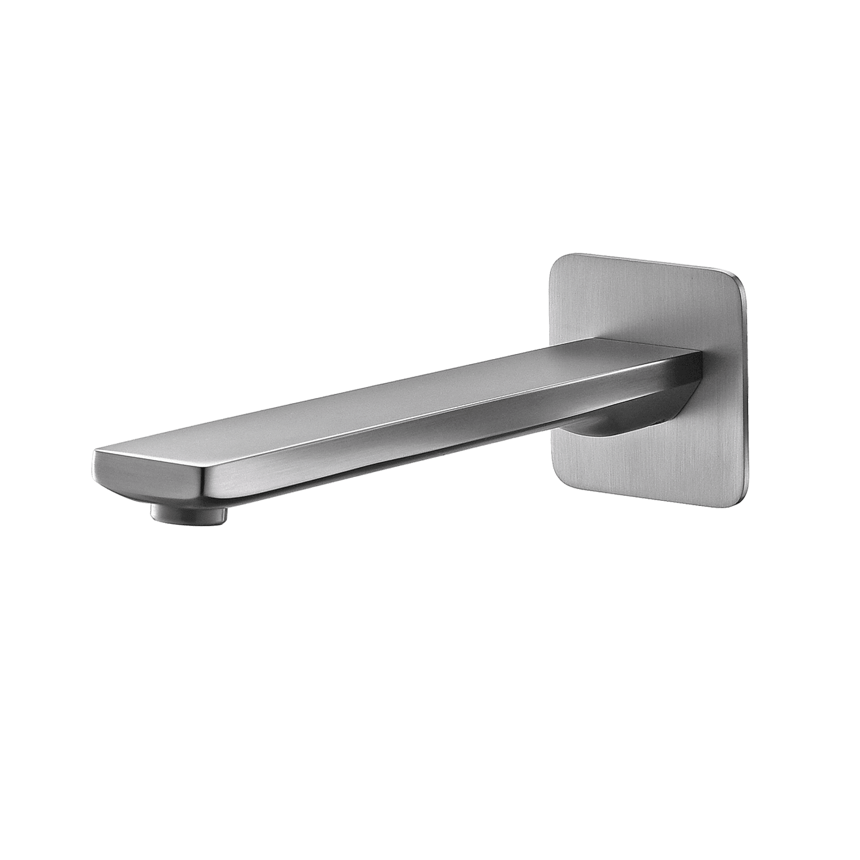 Cube Wall Mounted Bath Spout Brushed Nickel gallery detail image