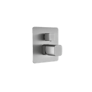 Cube Shower Divert Mixer Brushed Nickel gallery detail image