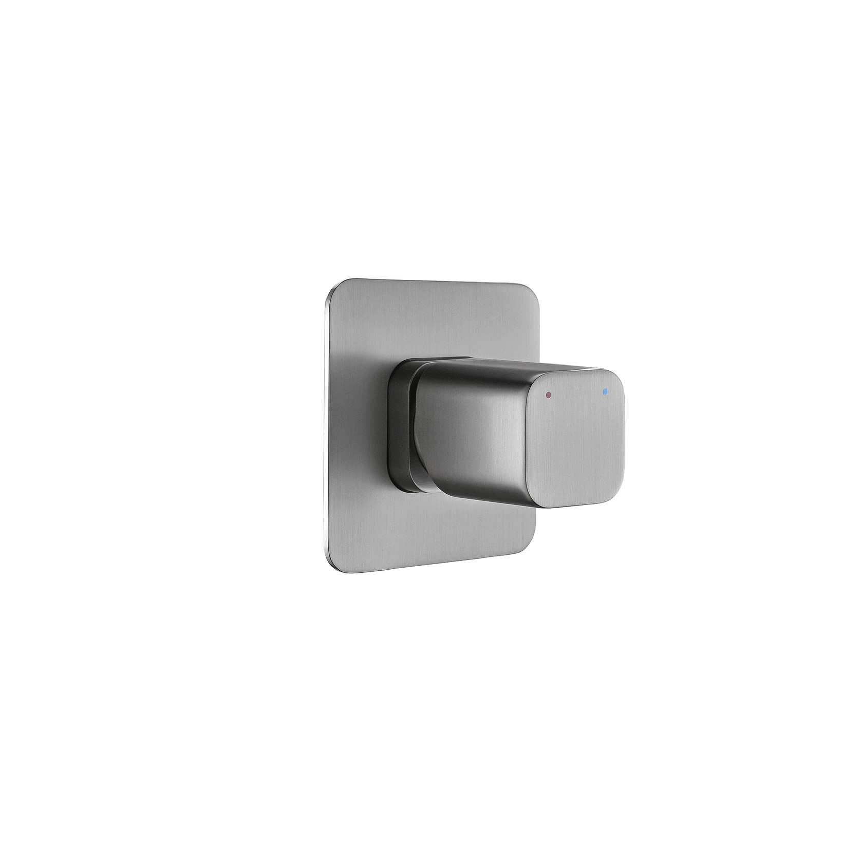Cube Round Shower/Bath Mixer Brushed Nickel gallery detail image