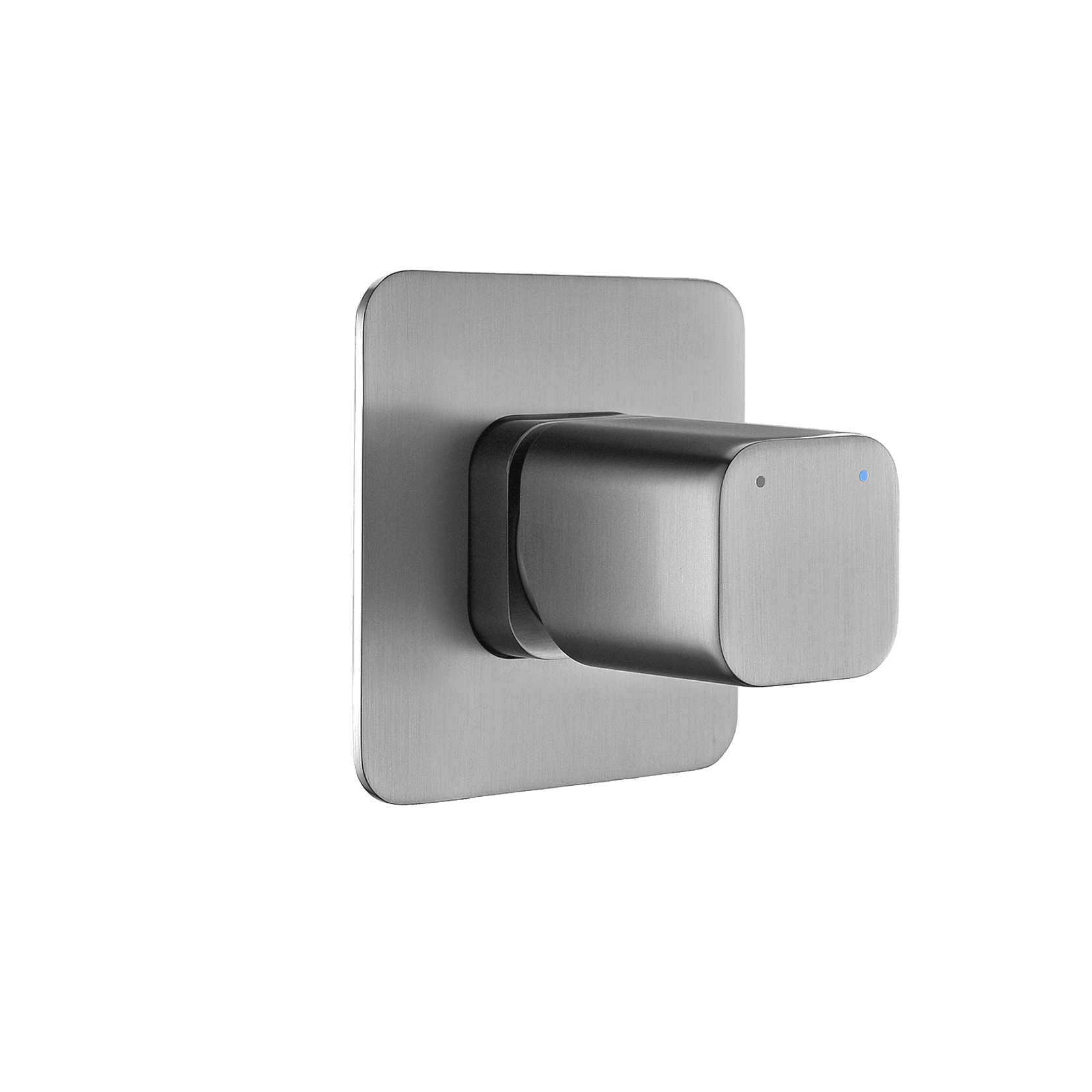 Cube Round Shower/Bath Mixer Brushed Nickel gallery detail image