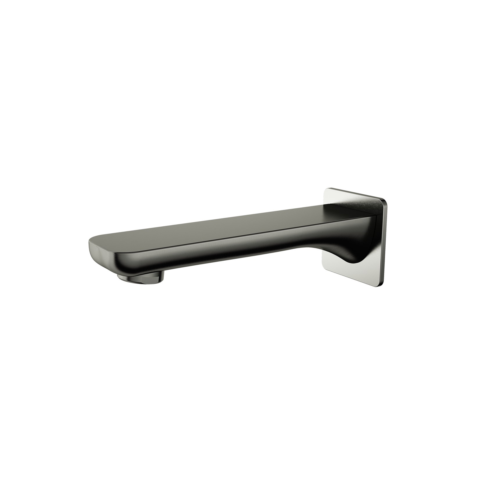 Flint Wall Mounted Bath Spout Gun Metal gallery detail image