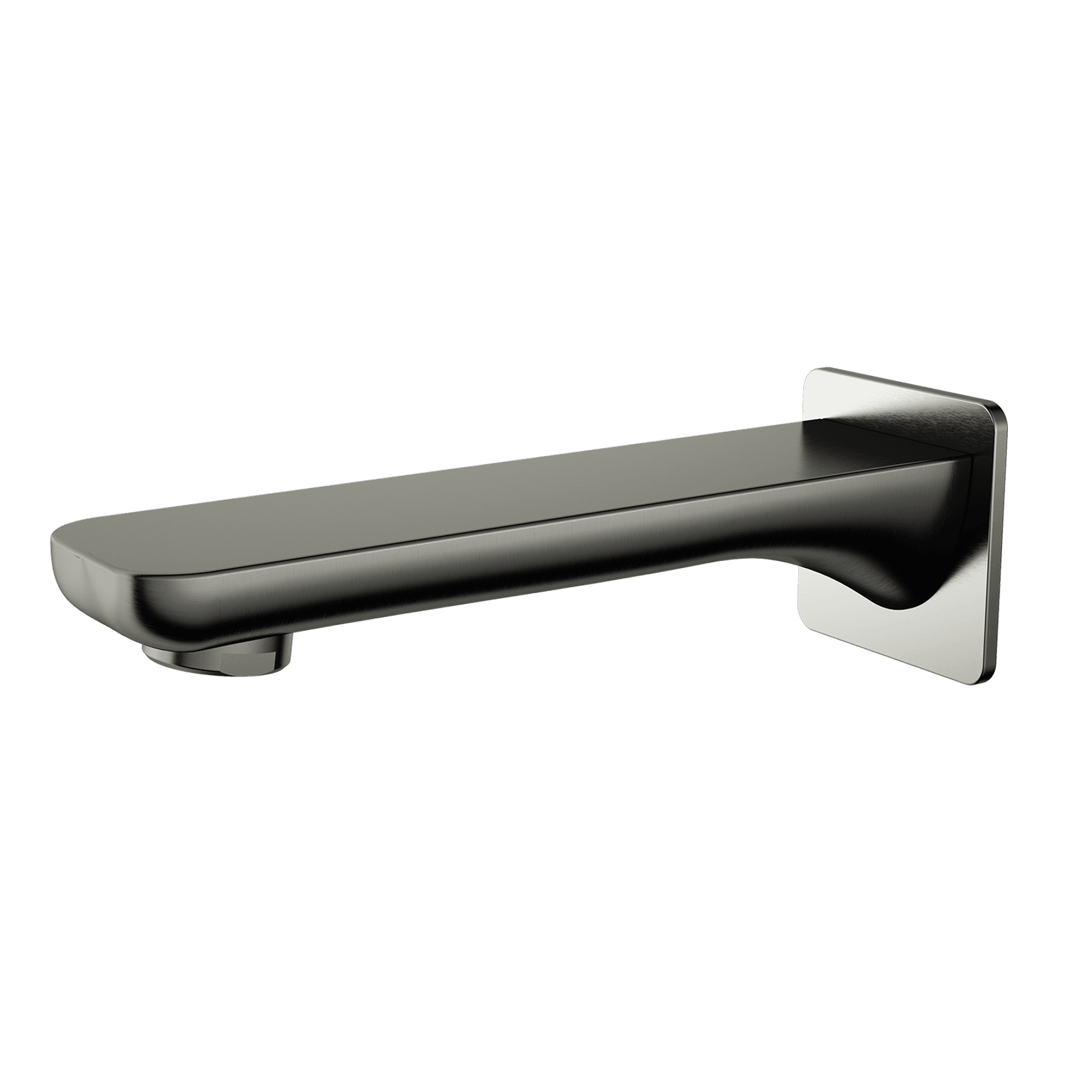 Flint Wall Mounted Bath Spout Gun Metal gallery detail image