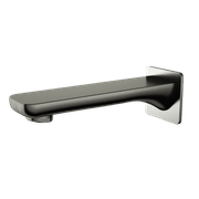 Flint Wall Mounted Bath Spout Gun Metal gallery detail image