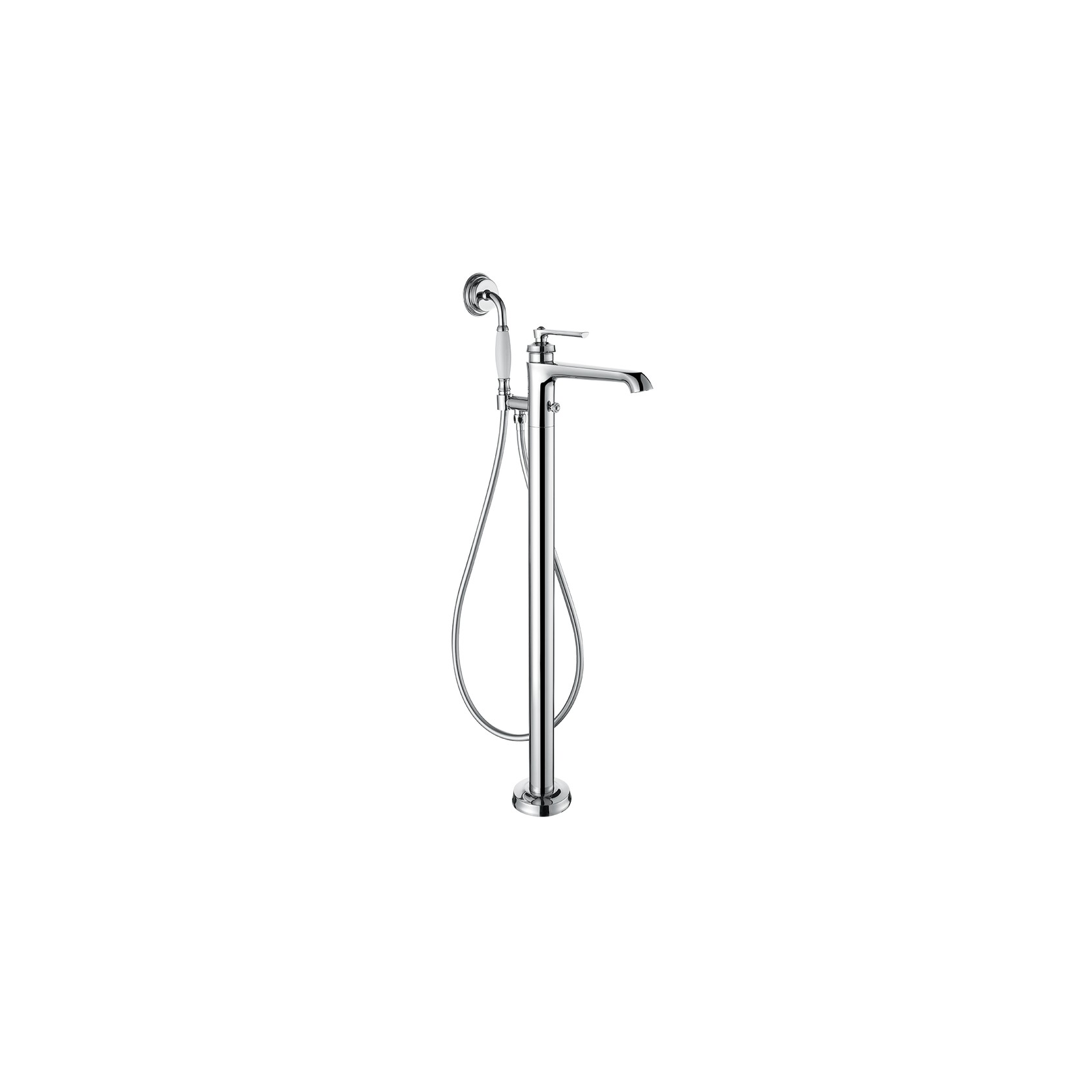 Liberty Floor Mounted Bath Mixer Chrome gallery detail image