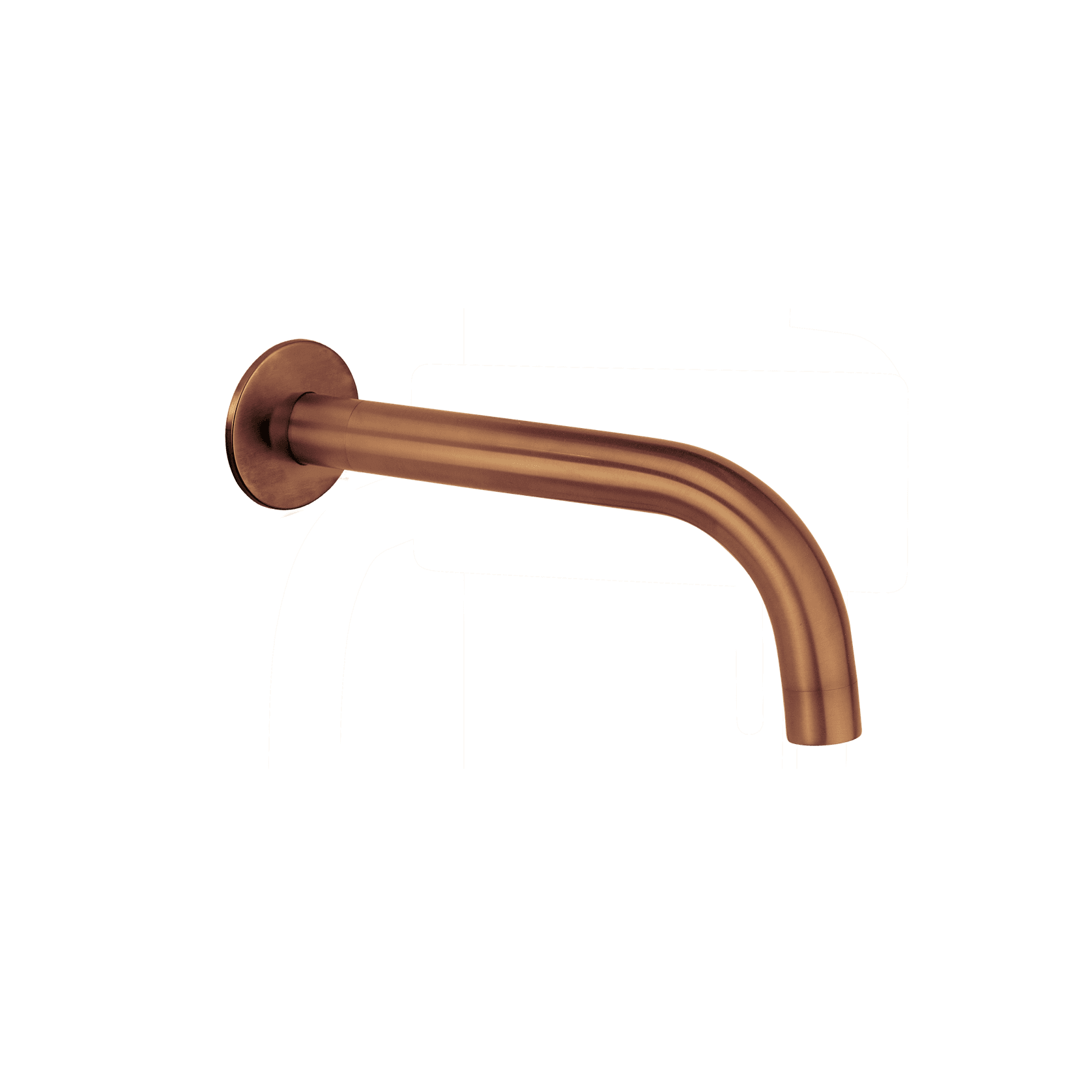 Loft Wall Mounted Bath Spout Brushed Copper (Round) gallery detail image