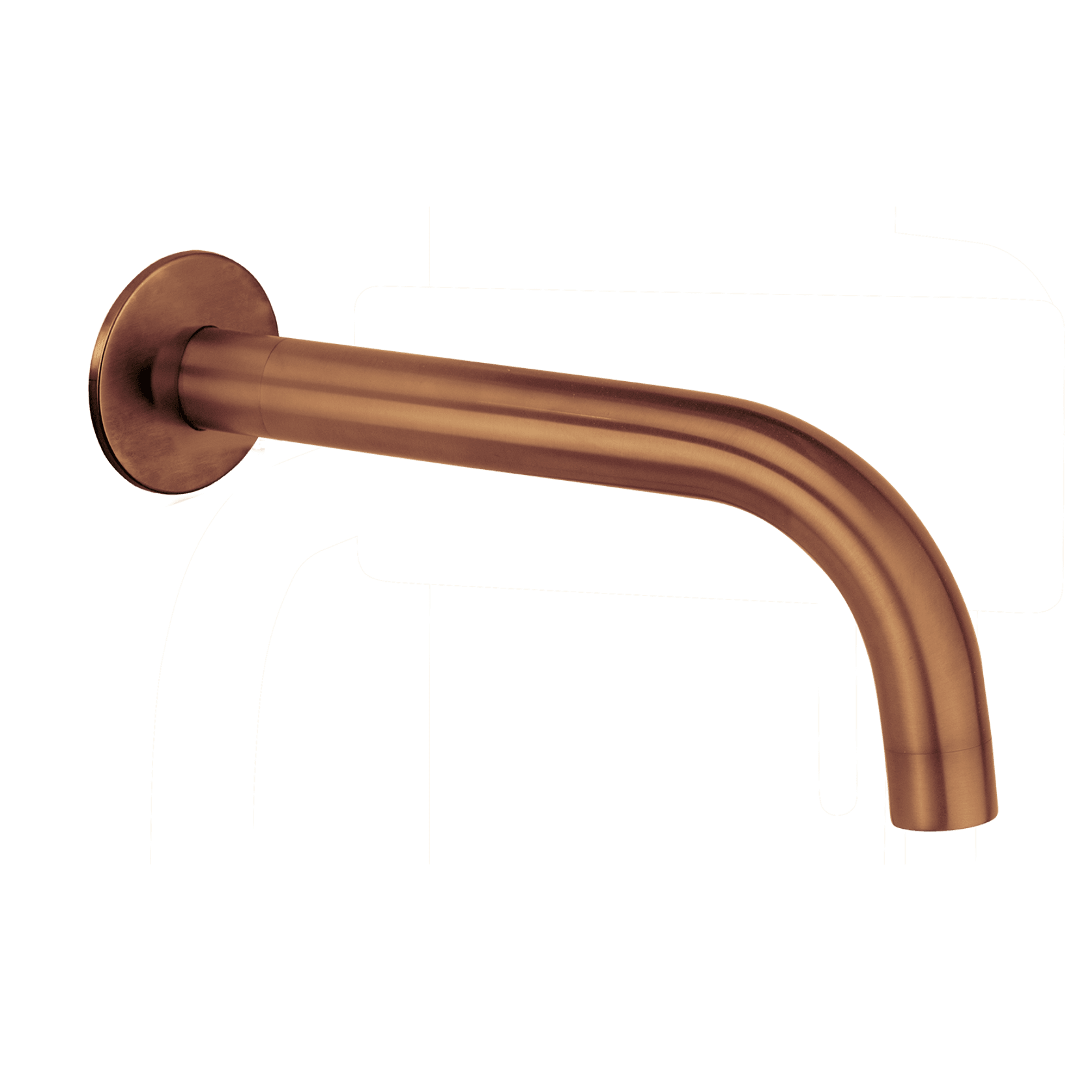 Loft Wall Mounted Bath Spout Brushed Copper (Round) gallery detail image