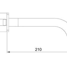 Loft Wall Mounted Bath Spout Gun Metal (Round) gallery detail image