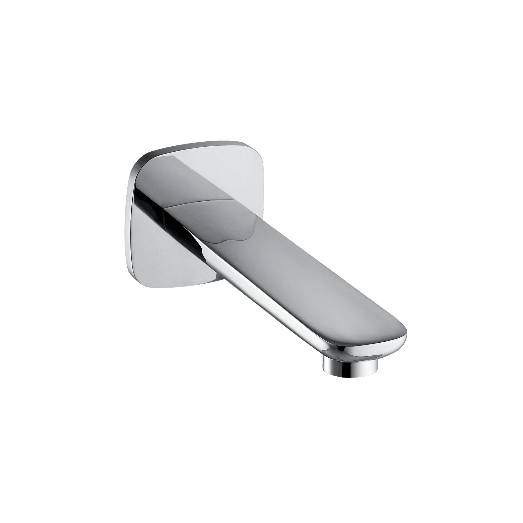 Modern Wall Mounted Bath Spout Chrome gallery detail image