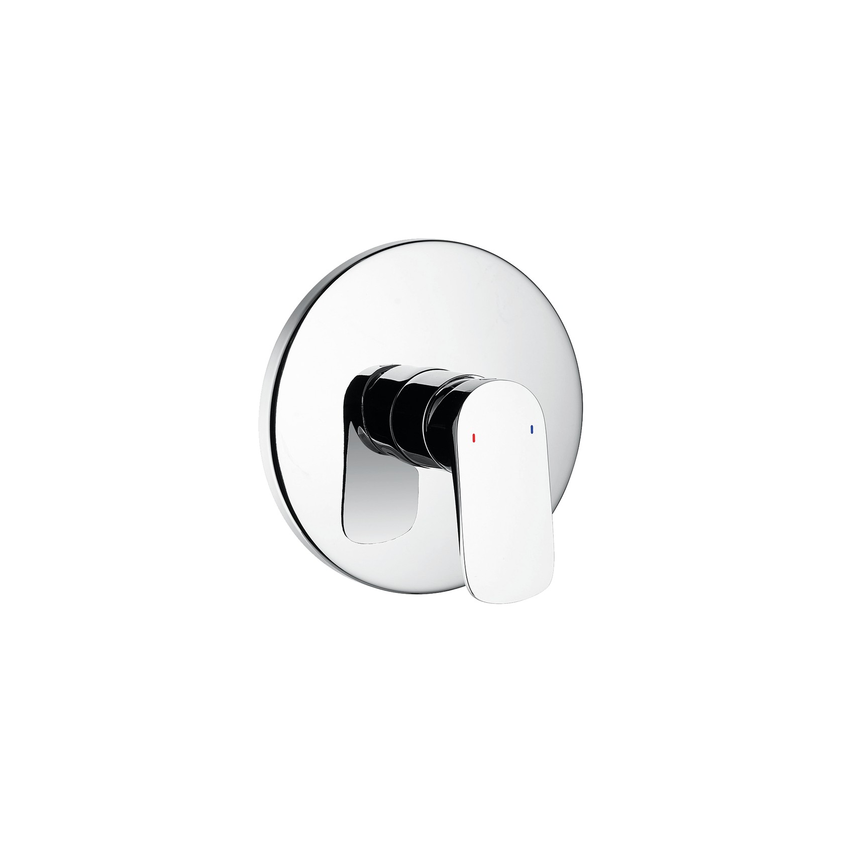 Modern Linea Shower/Bath Mixer Chrome (Round Faceplate) gallery detail image