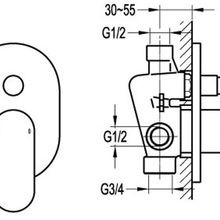 Smart Shower Divert Mixer Chrome gallery detail image