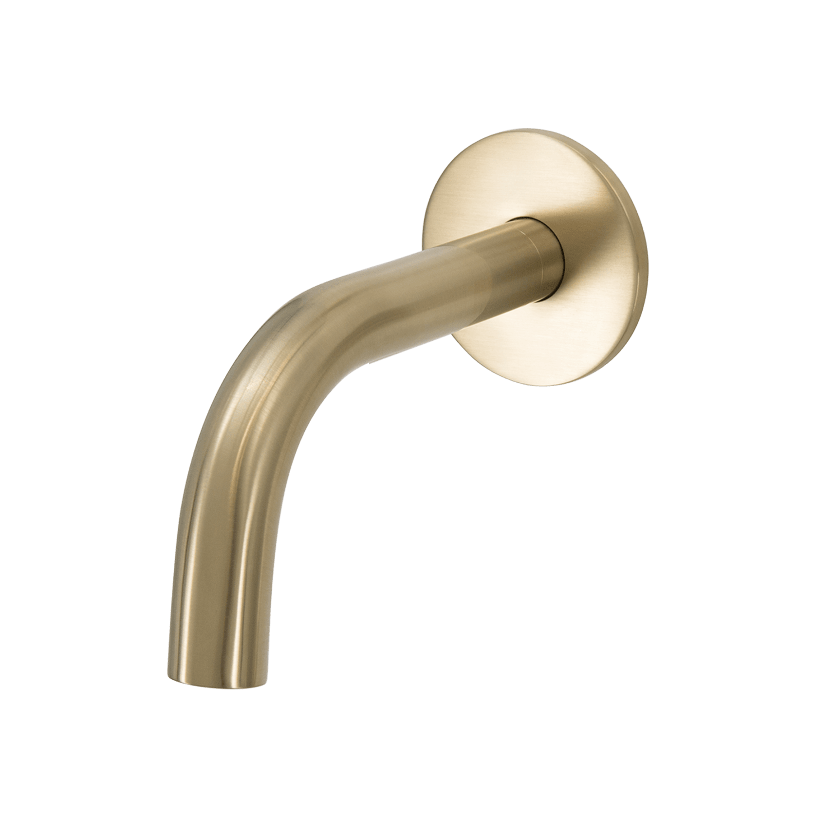 Scarab Wall Mounted Short Bath Spout Brushed Gold gallery detail image