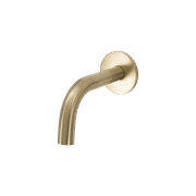 Scarab Wall Mounted Short Bath Spout Brushed Gold gallery detail image