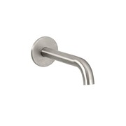 Urban Curved Wall Mounted Bath Spout Brushed Stainless gallery detail image