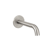 Urban Curved Wall Mounted Bath Spout Brushed Stainless gallery detail image