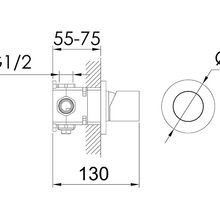 Urban Shower/Bath Mixer Brushed Stainless gallery detail image