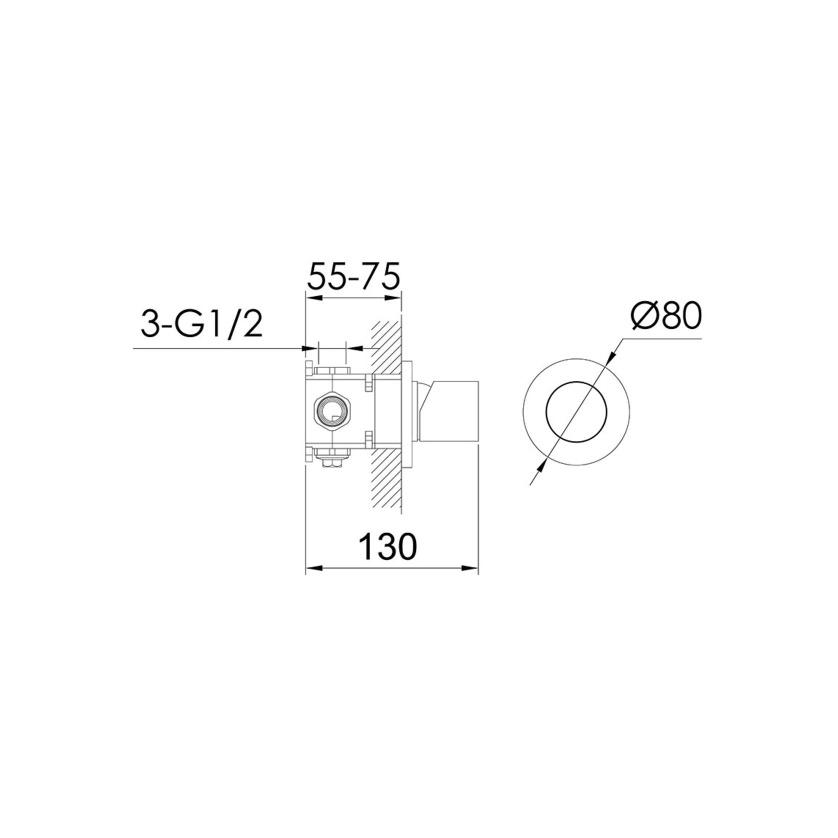 Urban Shower/Bath Mixer Brushed Stainless gallery detail image