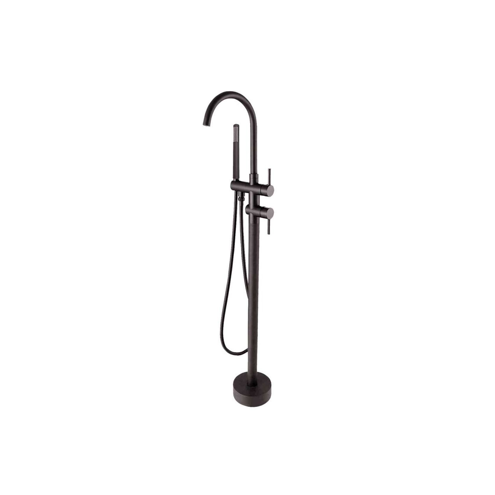 Freestanding Bath Mixer Gun Metal Grey gallery detail image