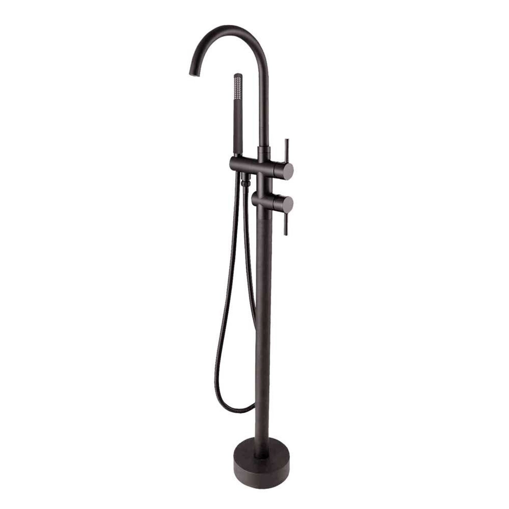 Freestanding Bath Mixer Gun Metal Grey gallery detail image