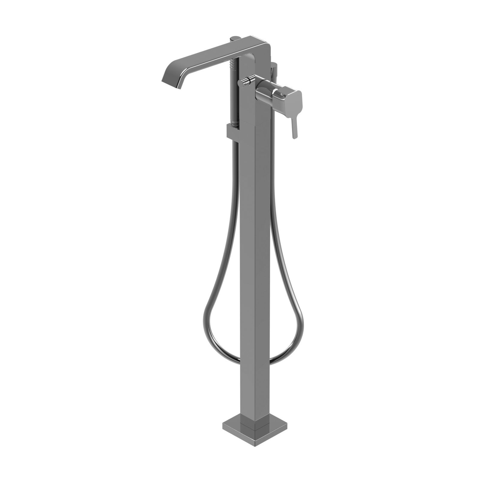 Luxe Floor Mount Bath Filler With Handshower gallery detail image