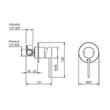 Linea Shower Mixer gallery detail image