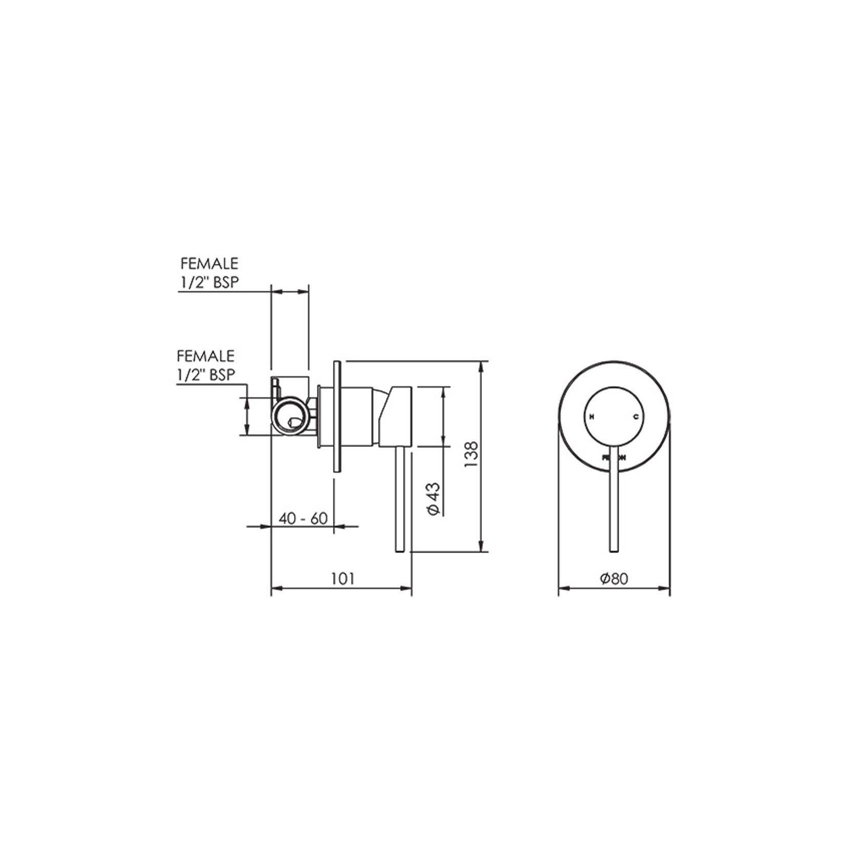 Linea Shower Mixer gallery detail image