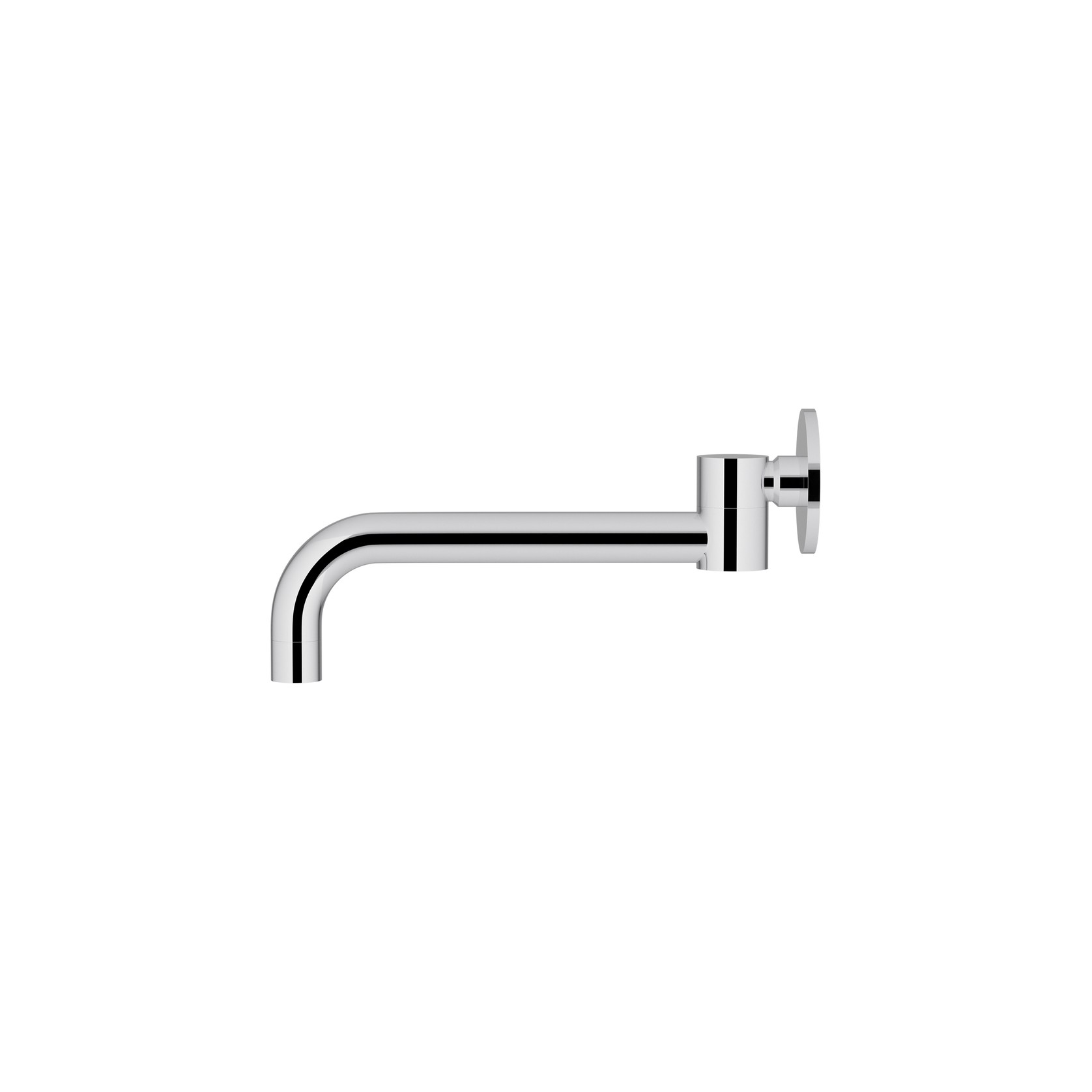 Meir Polished Chrome Round Swivel Wall Spout gallery detail image