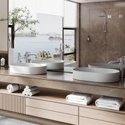 Zen SS316L Tall Basin Mixer | Brushed Nickel gallery detail image