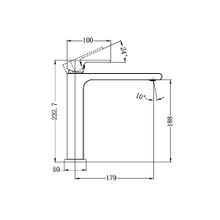 Bianca Mid Tall Basin Mixer | Brushed Nickel gallery detail image
