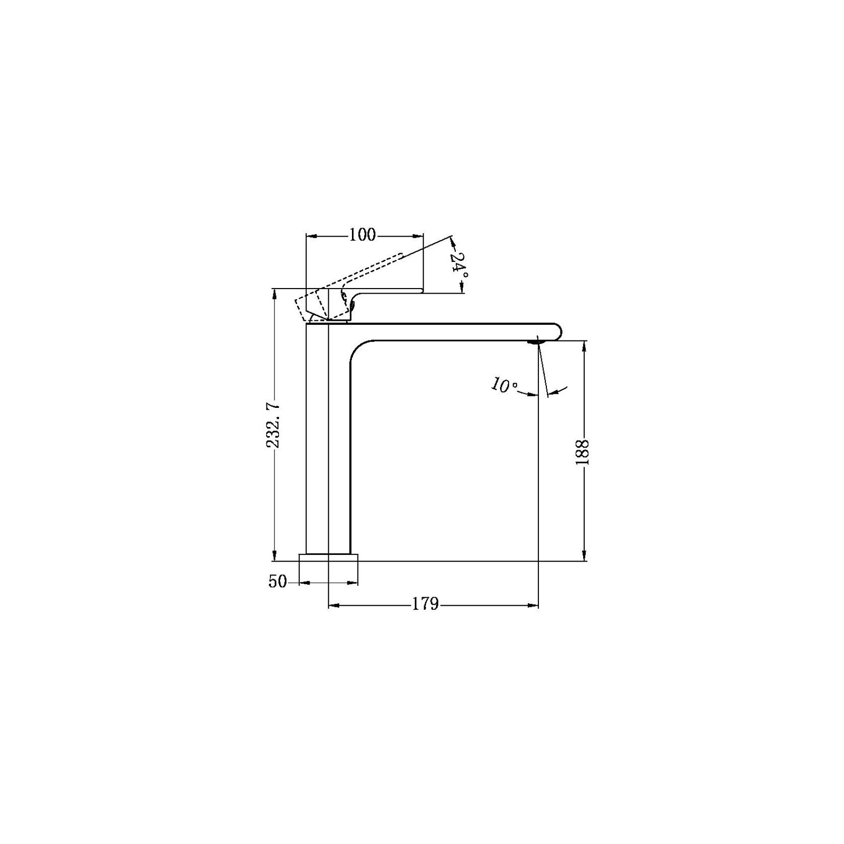 Bianca Mid Tall Basin Mixer | Brushed Nickel gallery detail image