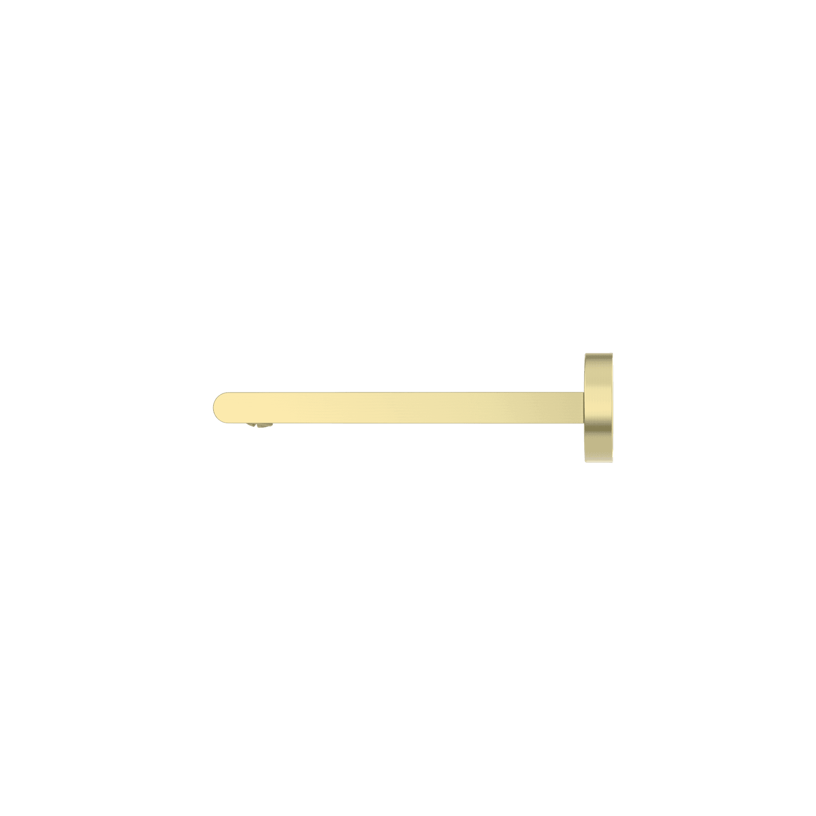 Bianca Fixed Bath Spout 200mm | Brushed Gold gallery detail image