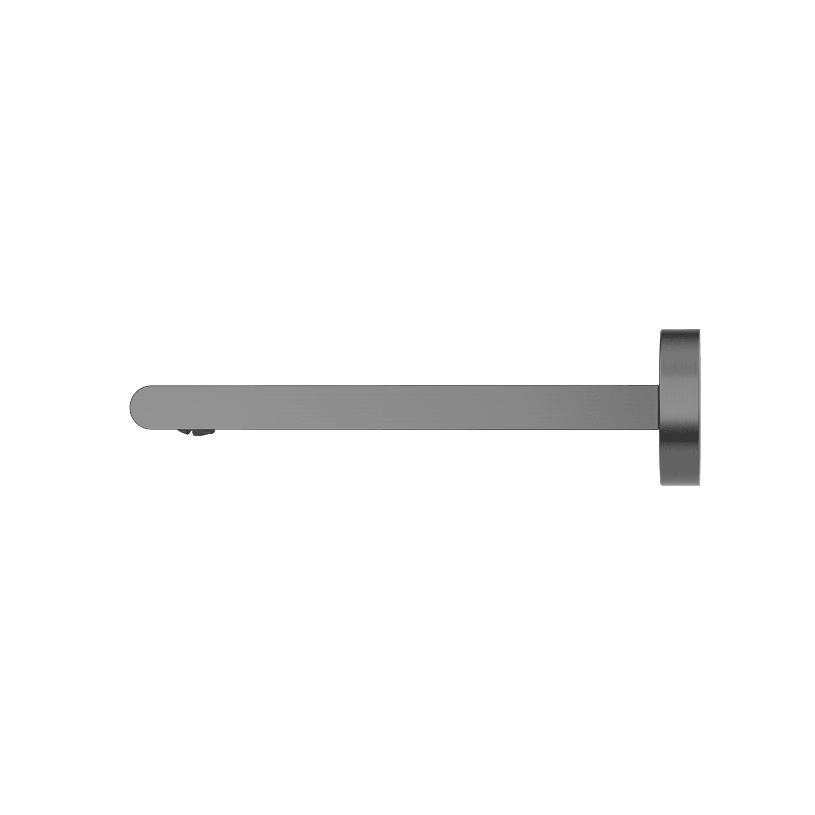 Bianca Fixed Bath Spout 240mm | Gun Metal gallery detail image