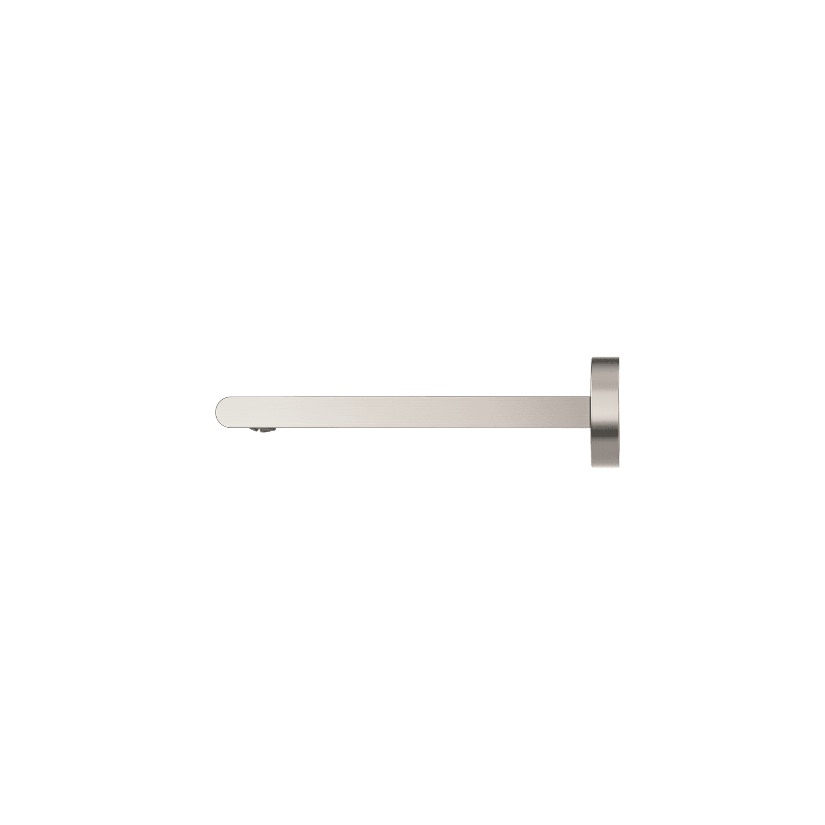 Bianca Fixed Bath Spout 200mm | Brushed Nickel gallery detail image