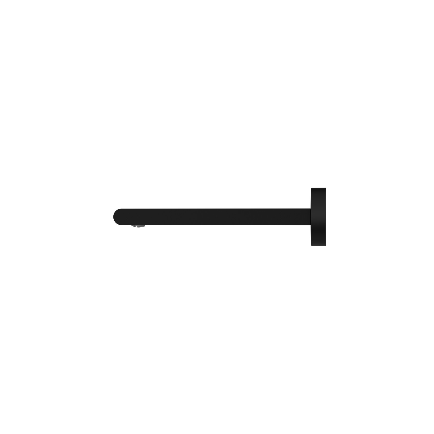 Bianca Fixed Bath Spout 200mm | Matte Black gallery detail image